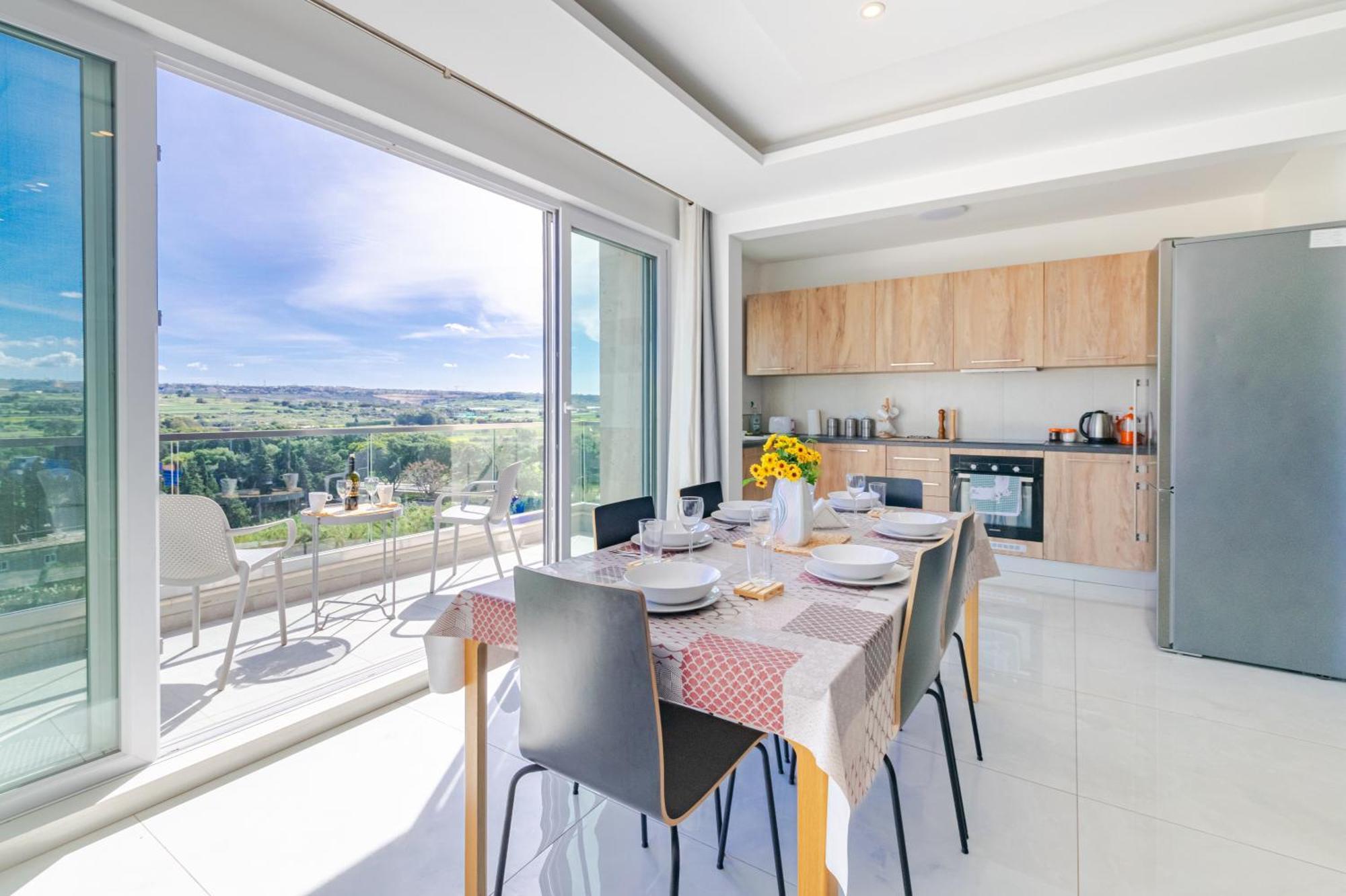 New Spacious Apartment With Amazing View Bugibba เซนต์พอลส์เบย์ ภายนอก รูปภาพ